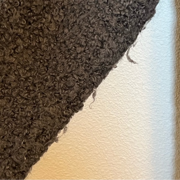 Topshop Knee Length Grey Drop Shoulder Sherpa Cardigan - Size 4 (EUC) - Picture 8 of 8